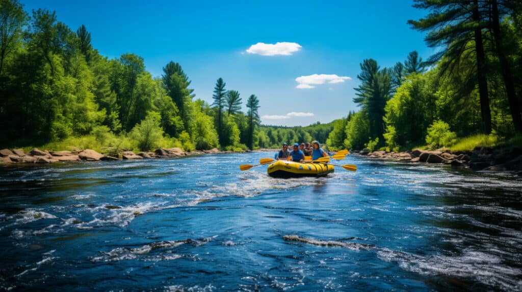 River Rafting with Central Waters, Stevens Point, Wisconsin