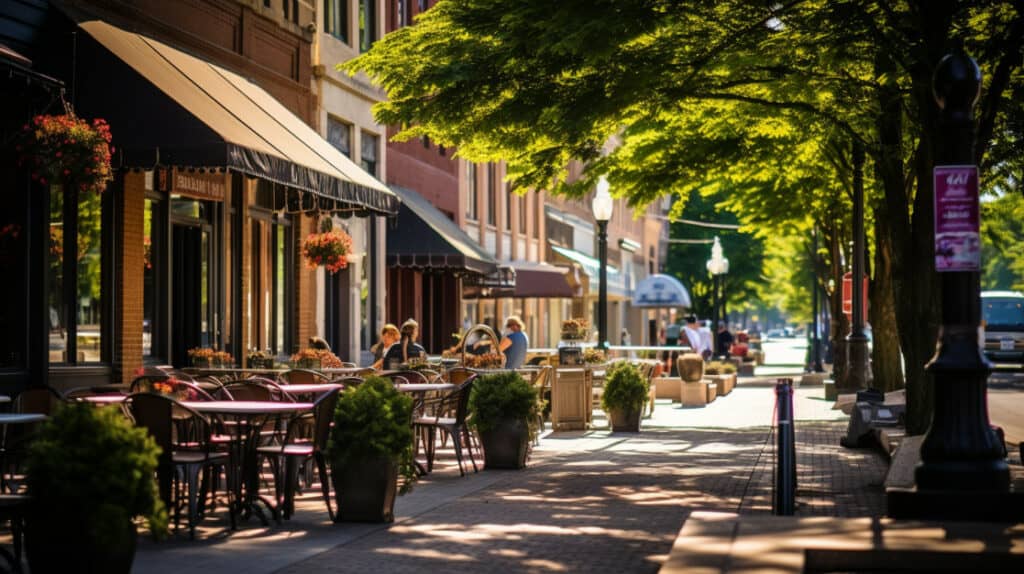 Shopping and Dining in Downtown Marietta, Marietta, Ohio