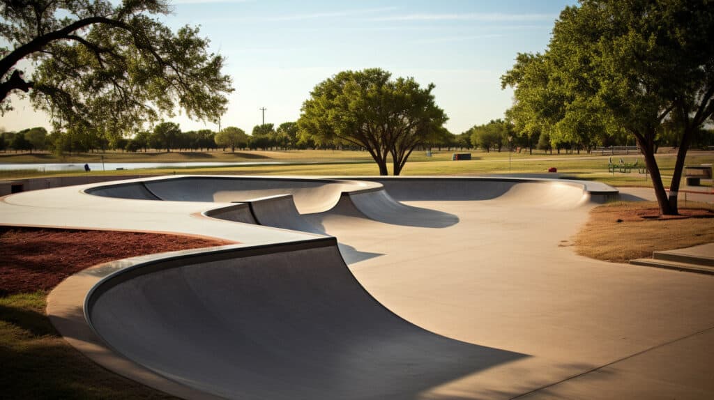 Skatepark at Riverside Park, Victoria, Texas