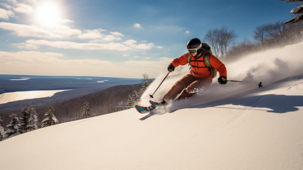 Skiing Snickers, Stevens Point, Wisconsin