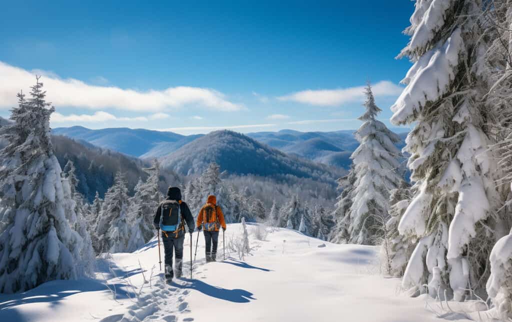 Snowshoeing, Killington, Vermont