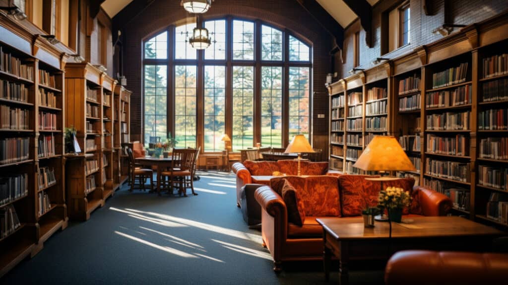 Visit the library, Stevens Point, Wisconsin
